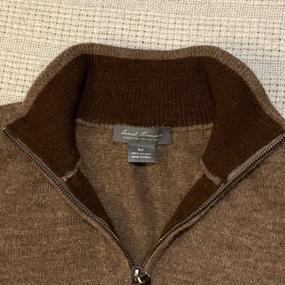 Brown alpaca quarter zip - Picture 4 of 6